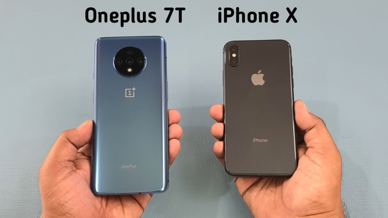 OnePlus 7T vs iPhone X SpeedTest & Camera Comparison
