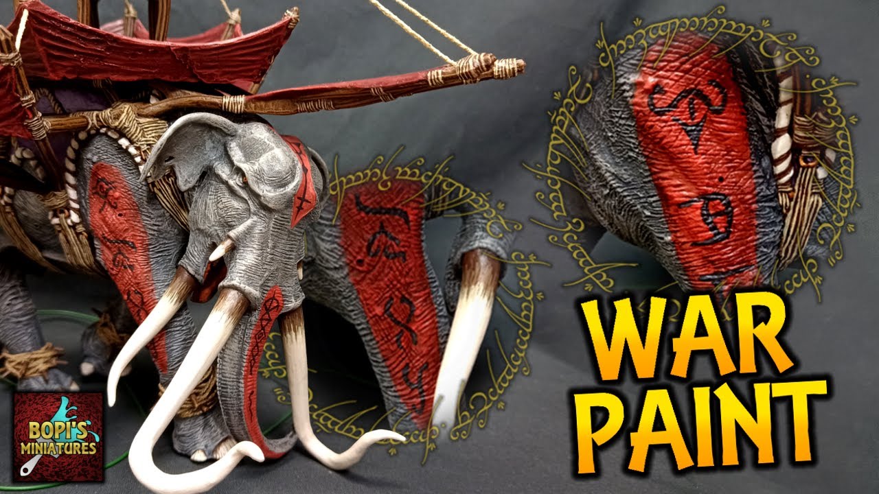 Painting Warpaint for your Miniatures - Mumakil - Middle-earth SBG