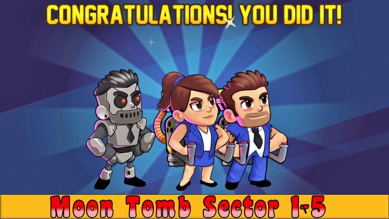 Jetpack Joyride 2 - MOON TOMB Sector 1-5 Gameplay (Apple Arcade)