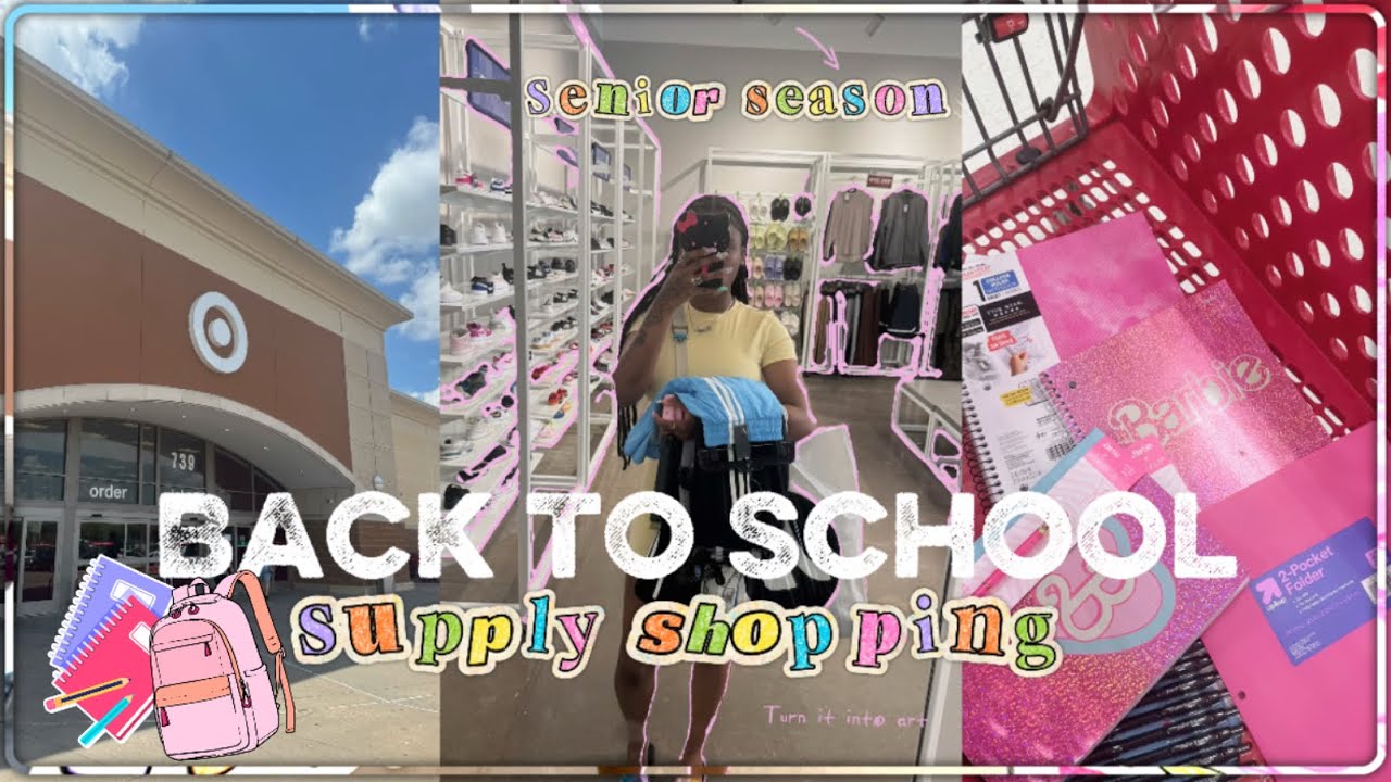 BACK TO SCHOOL SUPPLIES SHOPPING ✰ +haul || Senior Season ||