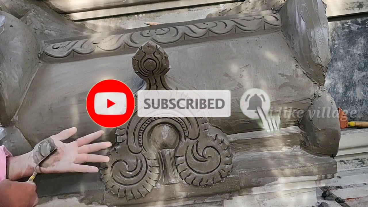 how to makeTamil Nadu temple work koodu design work simply design cement work building elevation