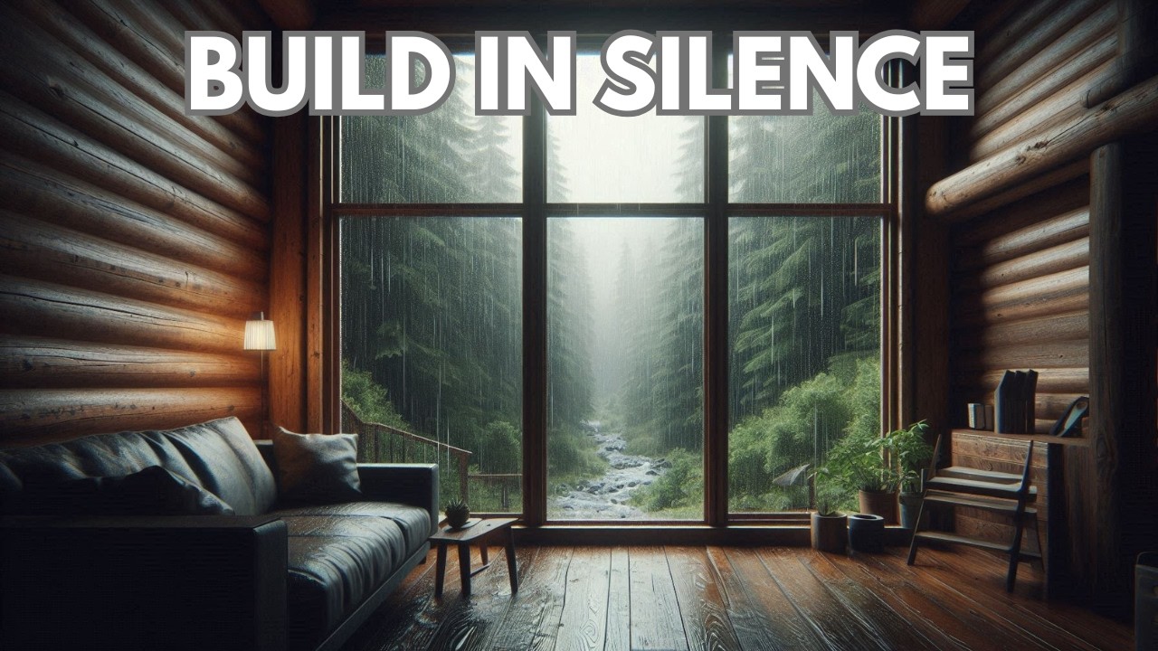 Build While They Sleep – Black Screen Rain (4 Hours Deep Sleep Ambience)