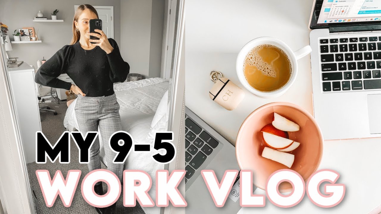 MY 9-5 WORK DAY IN MY LIFE! How I balance youtube and working full time!