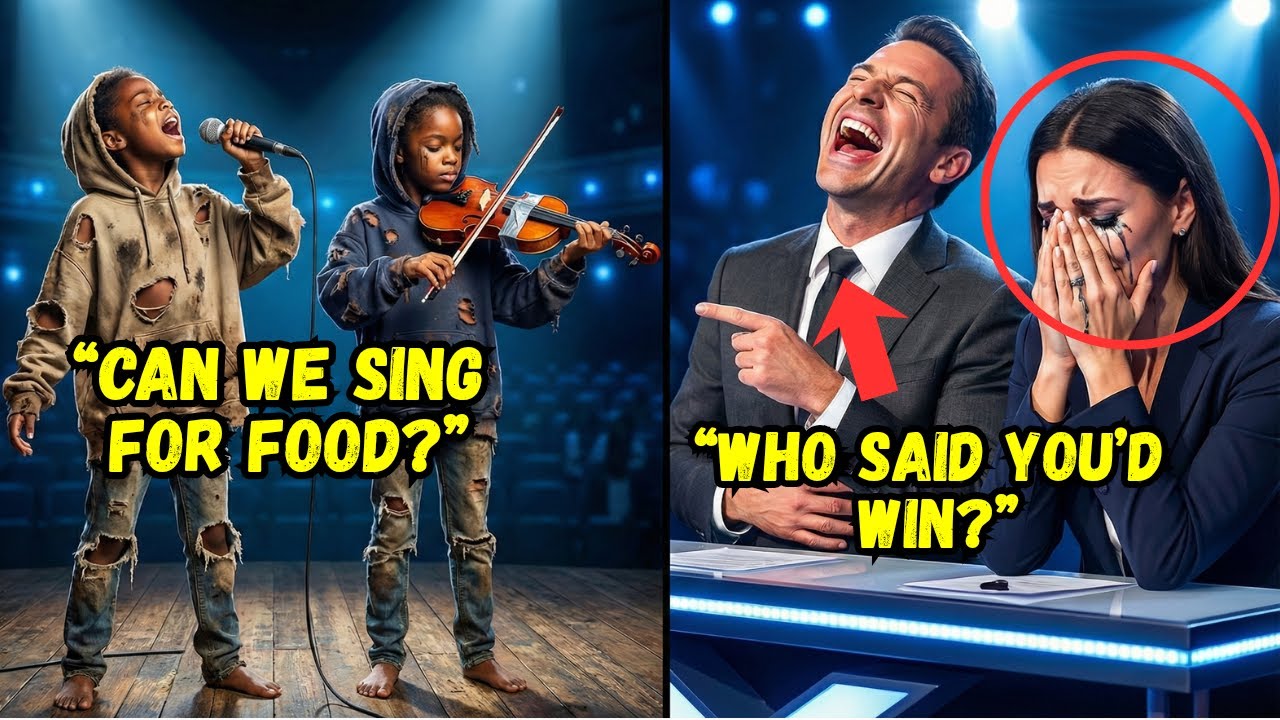Homeless Black Twins Beg "Can We Sing For Food?" What Happens Next...