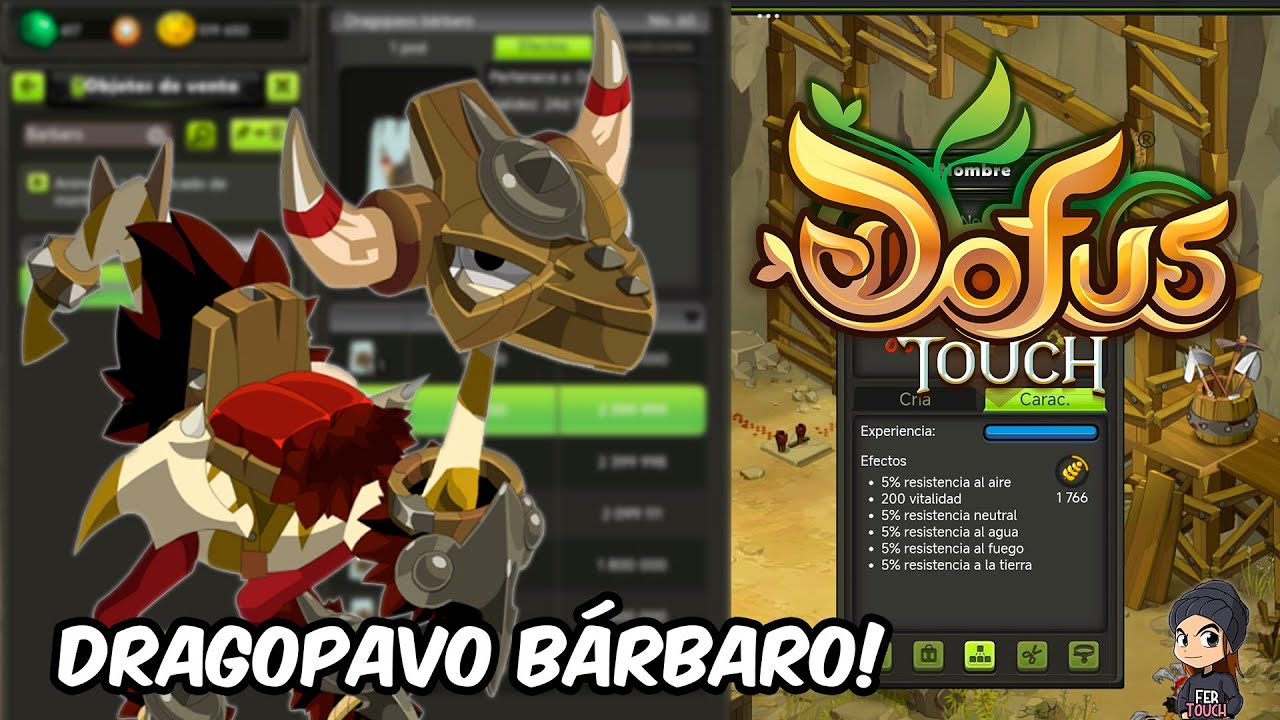 GUÍA: COMO CONSEGUIR EL DRAGOPAVO BÁRBAR0 (DOFUS TOUCH) 2024!