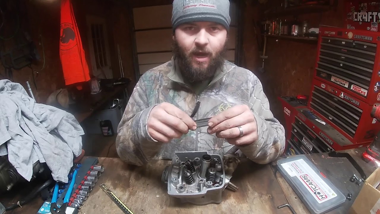 Trx 450 valve adjustment break down.