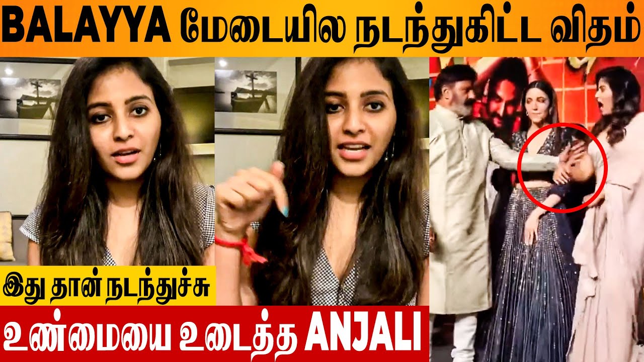 Actress Anjali Reacts To Balayya Behaviour With Her On Stage At Gangs Of Godavari Pre-release Event
