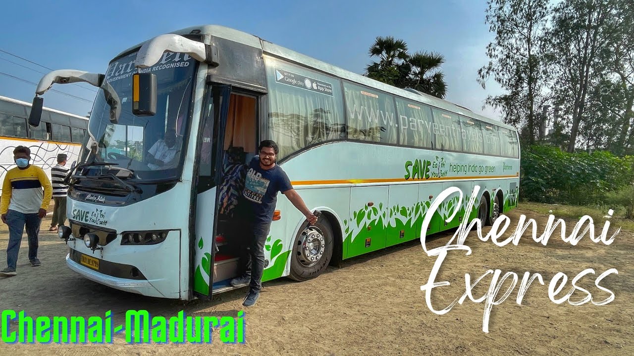 Chennai to Madurai in VOLVO Bus | Parveen Travels VOLVO B11R Journey Vlog #travelwithsoumit