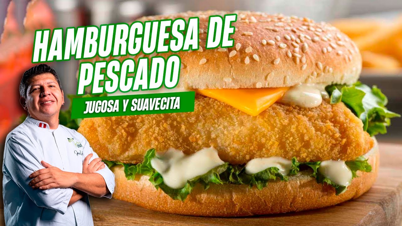 HAMBURGUESA DE PESCADO / Jugosa y suavecita
