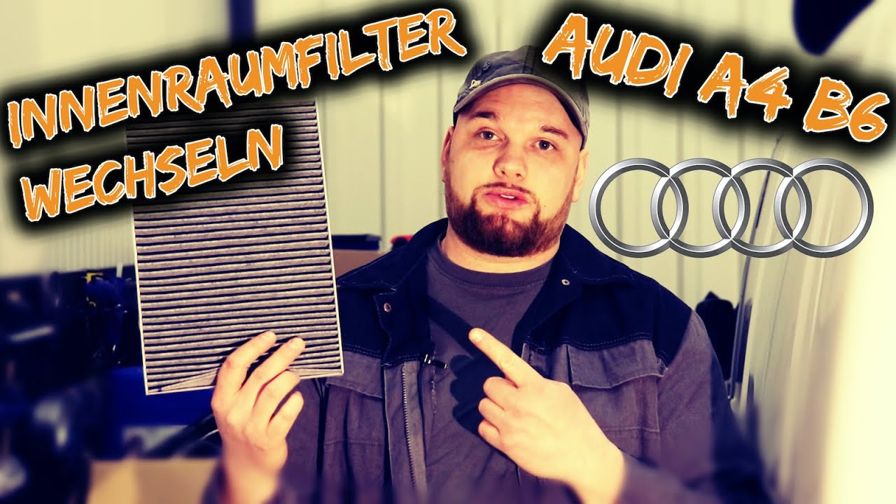 Innenraumfilter wechseln Audi A4 B5, B6 +extra Tipp gg. Wasser im Fußraum