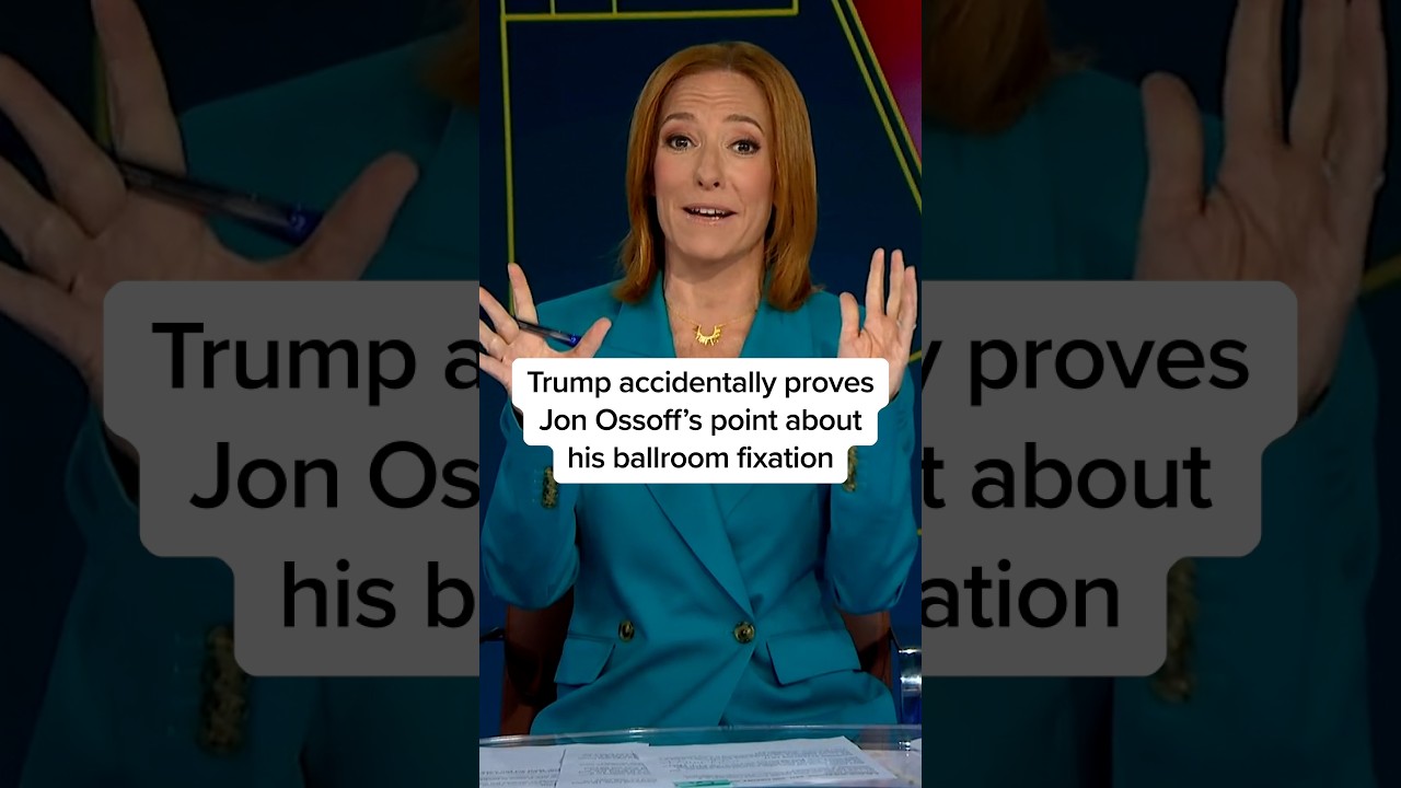 Trump accidentally proves Jon Ossoff's point about his ballroom fixation