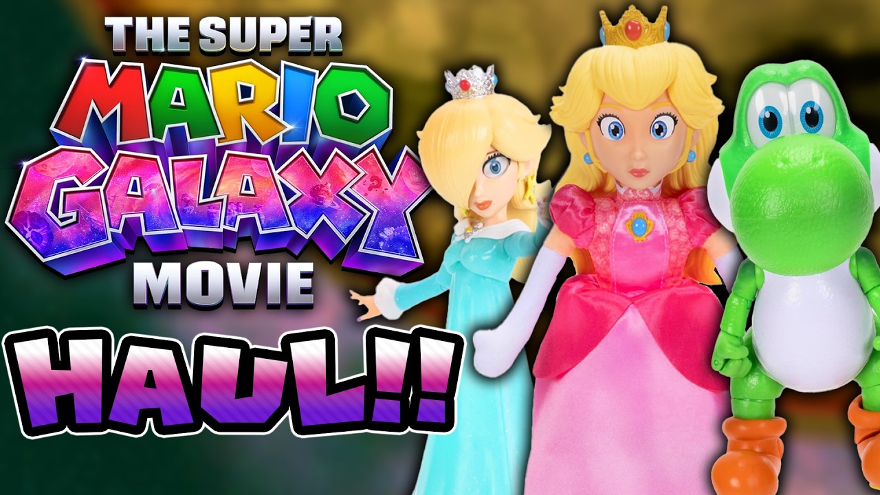 Распаковка плюшевых игрушек и фигурок по фильму «Марио: Галактика»!