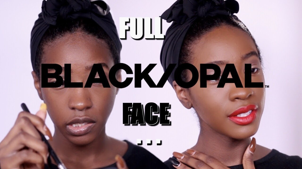 Trying a FULL FACE of Black Opal Makeup