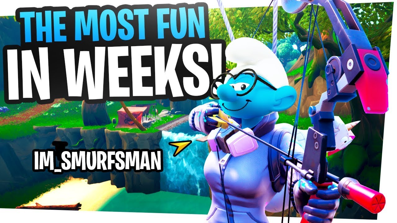 The MOST FUN I've had in Fortnite in WEEKS! - Fortnite Smurfs in Arena