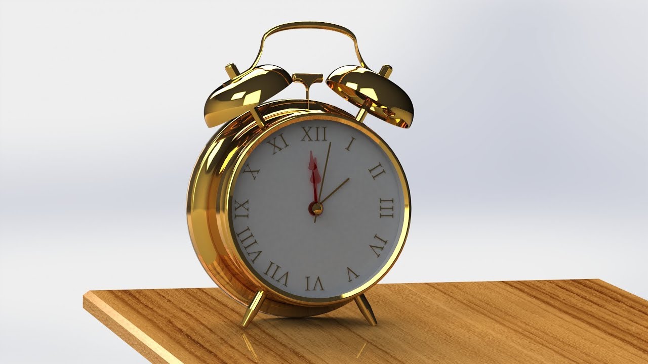 Clock - Animation video 4K UHD / SolidWorks
