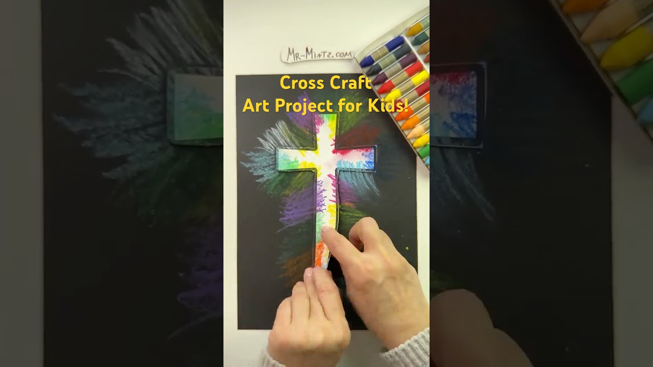 ✨ Stunning Easter Cross Craft &ndash; A Beautiful &ldquo;He is Risen&rdquo; Art Project for Kids! 🎨✝️