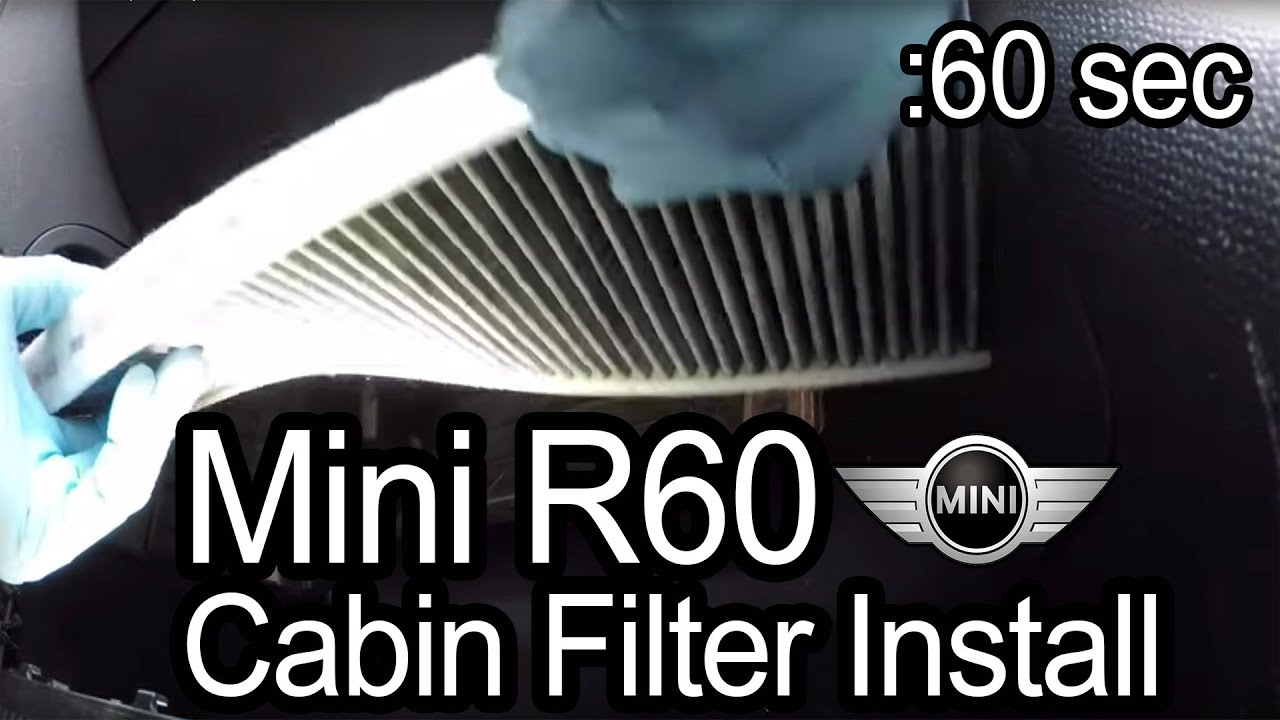 Самодельный салонный фильтр R60 для Mini Cooper Countryman за 60 секунд