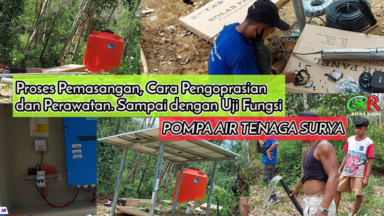 Proses Pemasangan Pompa Air Tenaga Surya Tanpa Aki