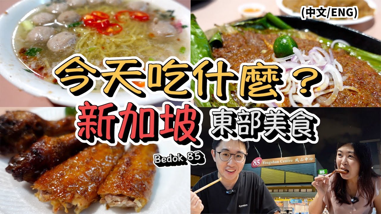 新加坡美食在東部！新加坡人推薦美食｜勿洛85小販中心｜肉脞麵 南洋風味叁峇魚吃起來！
