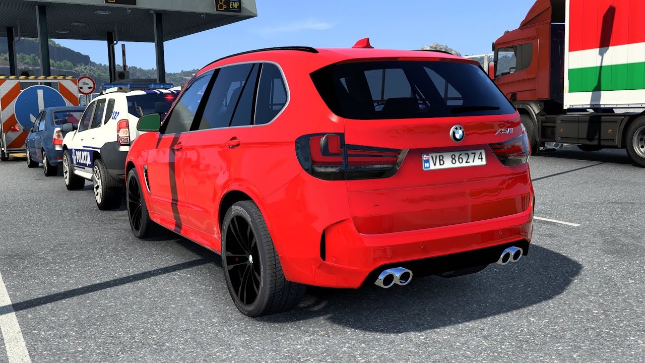 BMW X5M F85 🚐 | Realistic Steering Wheel Gameplay | ETS2 1.57