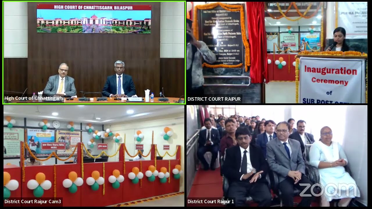 Inauguration ceremony of Sub Post Office at District & Sessions Court Campus, Raipur (C.G.)