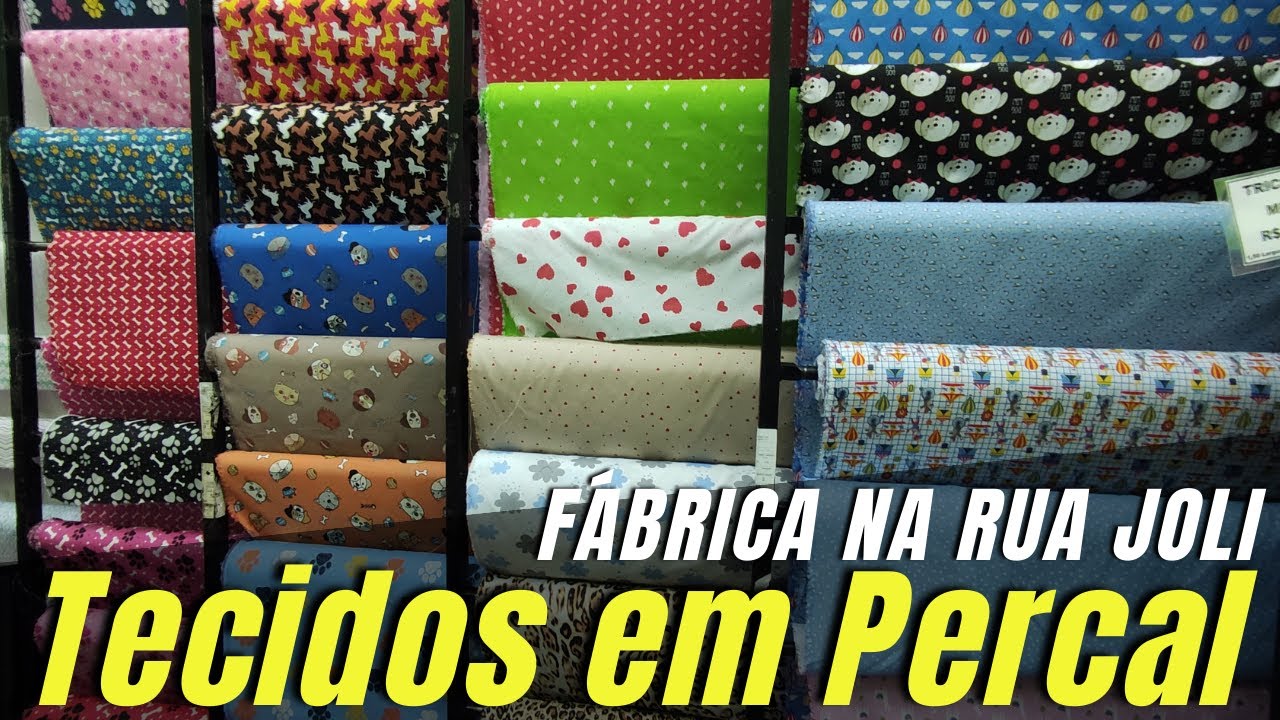 FÁBRICA DE TECIDOS NA RUA JOLI - PERCAL MUITO BARATO !!!