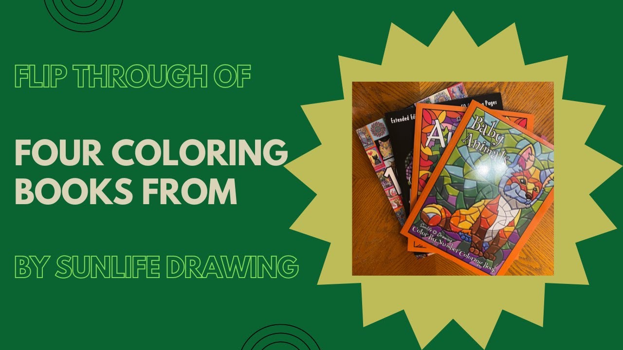 Flip Through of Coloring Book Haul From Sunlife Drawing