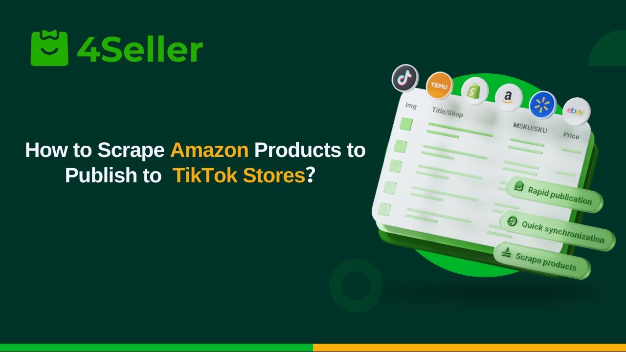 How to Quickly Scrape Amazon Products for TikTok Shop?