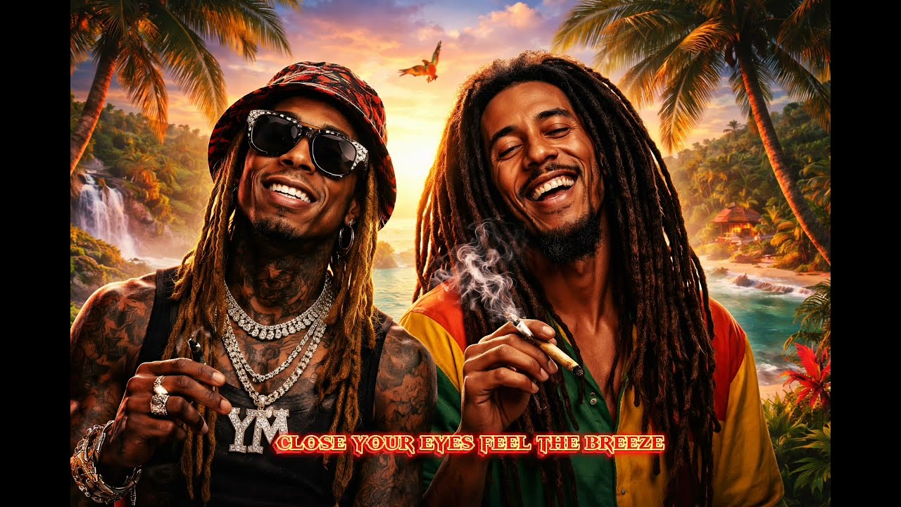 Lil Wayne ft Bob Marley -Welcome to paradise. (Lyrics video)