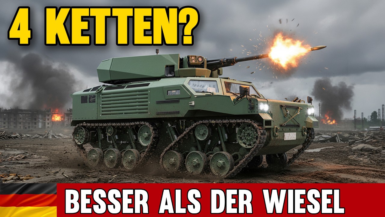 NATO SCHOCKIERT: Warum Deutschlands neuer Mini-Panzer 4 Ketten hat