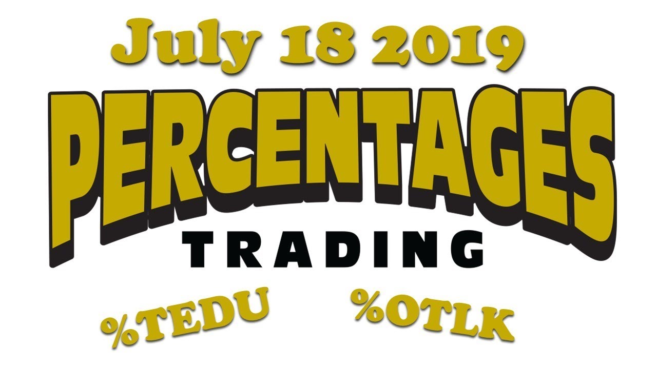July 18 2019 - Recap & Post Market News - %TEDU, %IFRX, & %OTLK by Percentages Trading