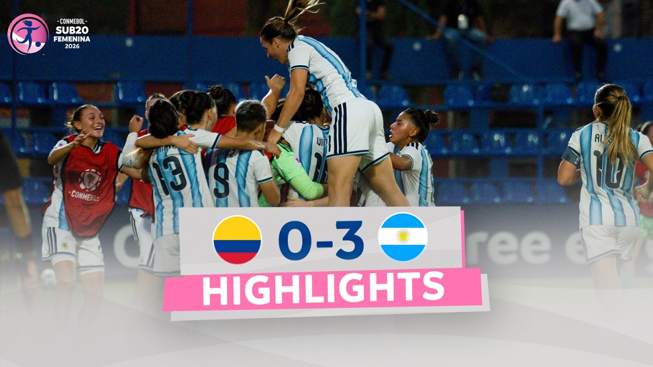 COLOMBIA vs. ARGENTINA [0-3] | RESUMEN | CONMEBOL SUB20 FEMENINA 2026 | FASE FINAL