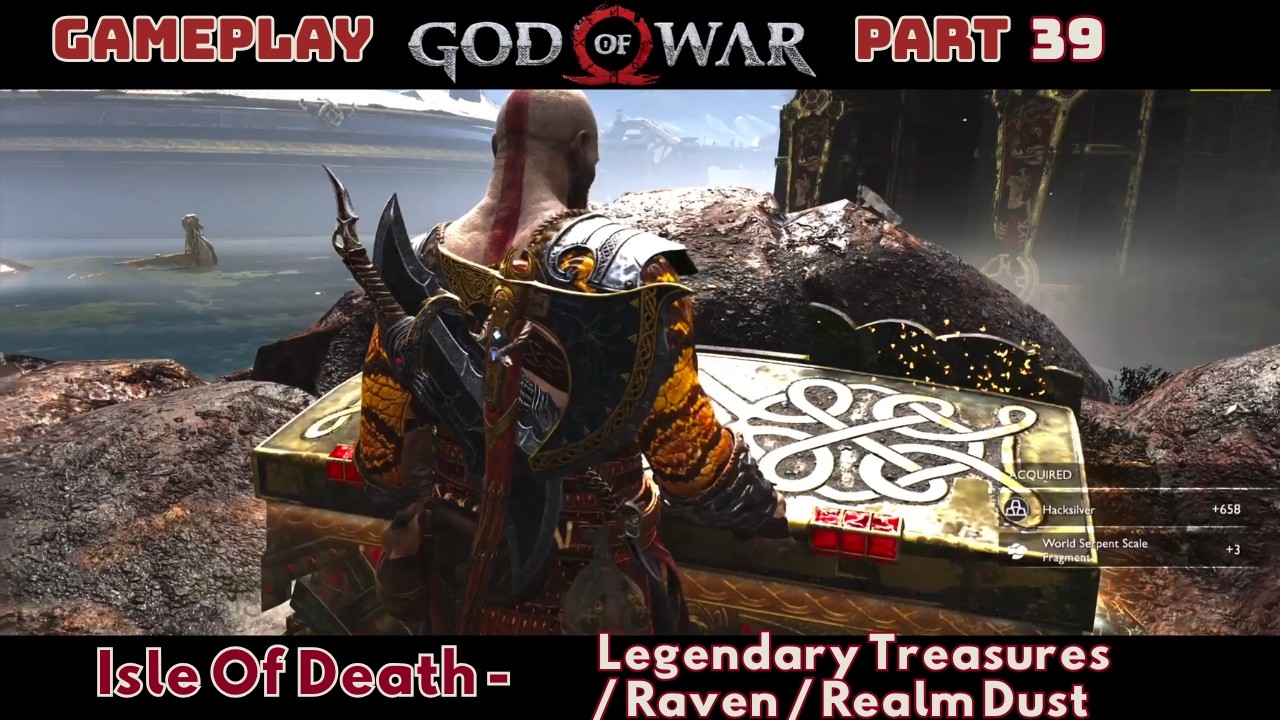 God Of War : Isle Of Death (Lake Of Nine) ; Nornir Chest ; All Treasures ; Puzzles | Part 39