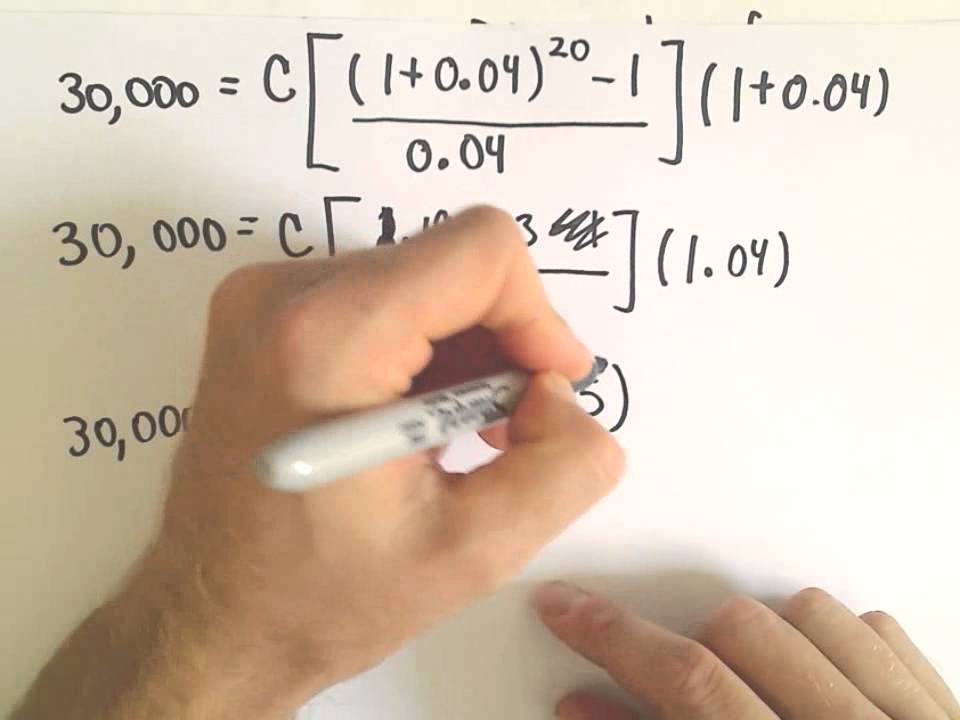Annuities : Annuity Due, Ex 2