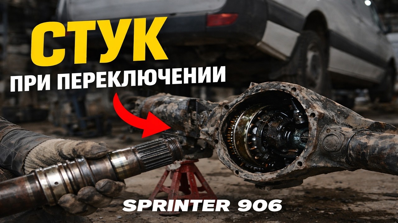 Sprinter 906 стук при переключении передач — проблема оказалась не в мосту