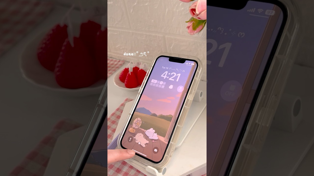 CUSTOMIZE MY IPHONE 13 WITH ME (free & with links) 💌 GIVING MY PHONE A MAKEOVER ☁️ pastel vibes 🌷