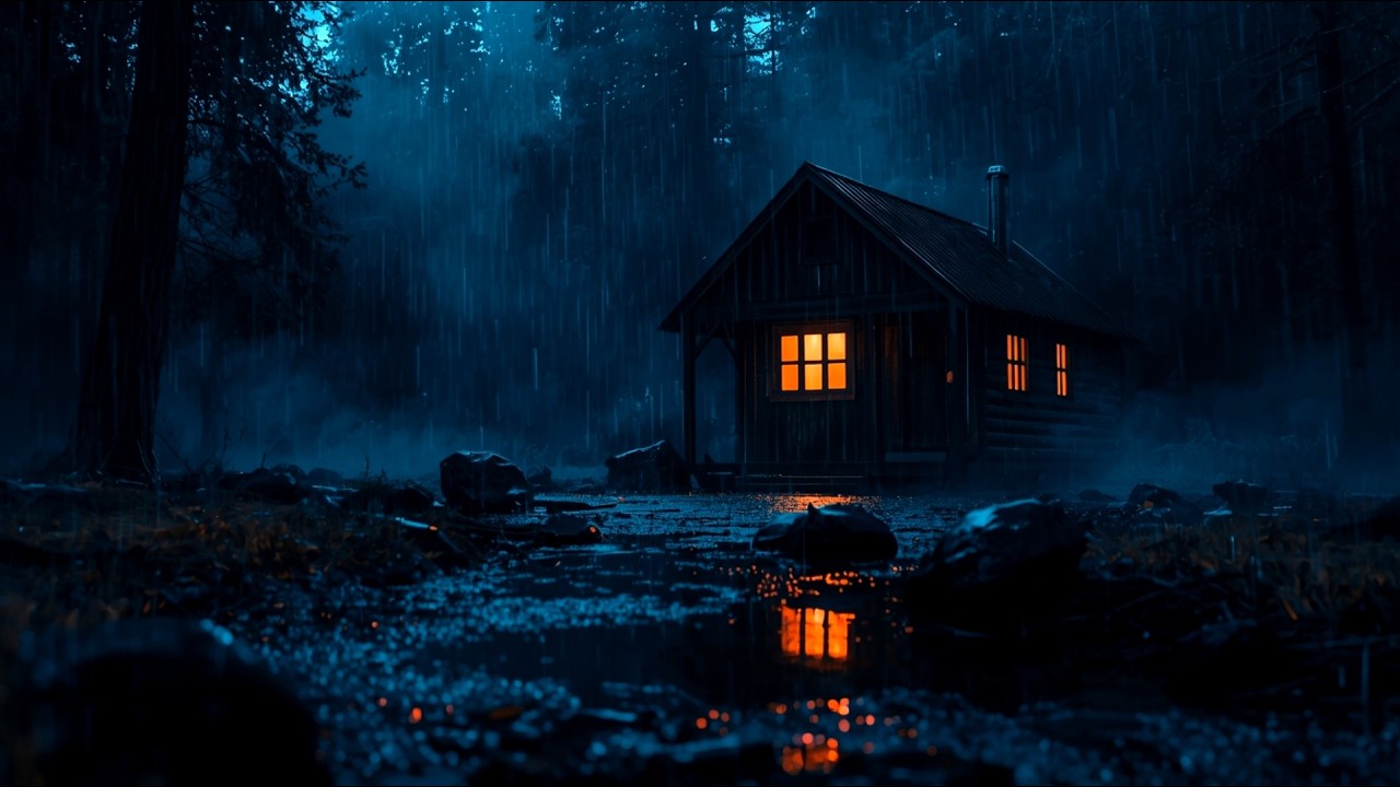 Night Rain Sounds for Sleeping – Relaxing Rain for Stress Relief