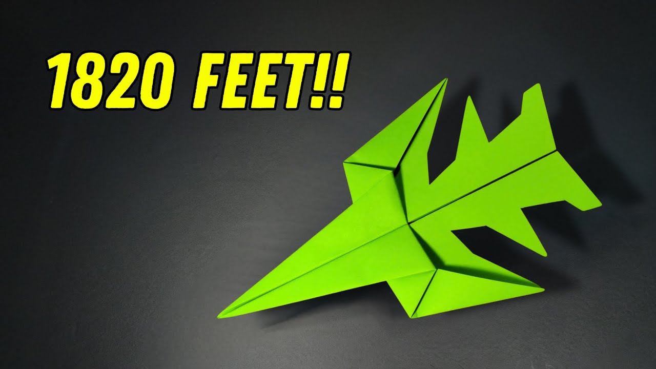 Cómo hacer un avión de papel que vuele lejos alcanzando 1.820 pies