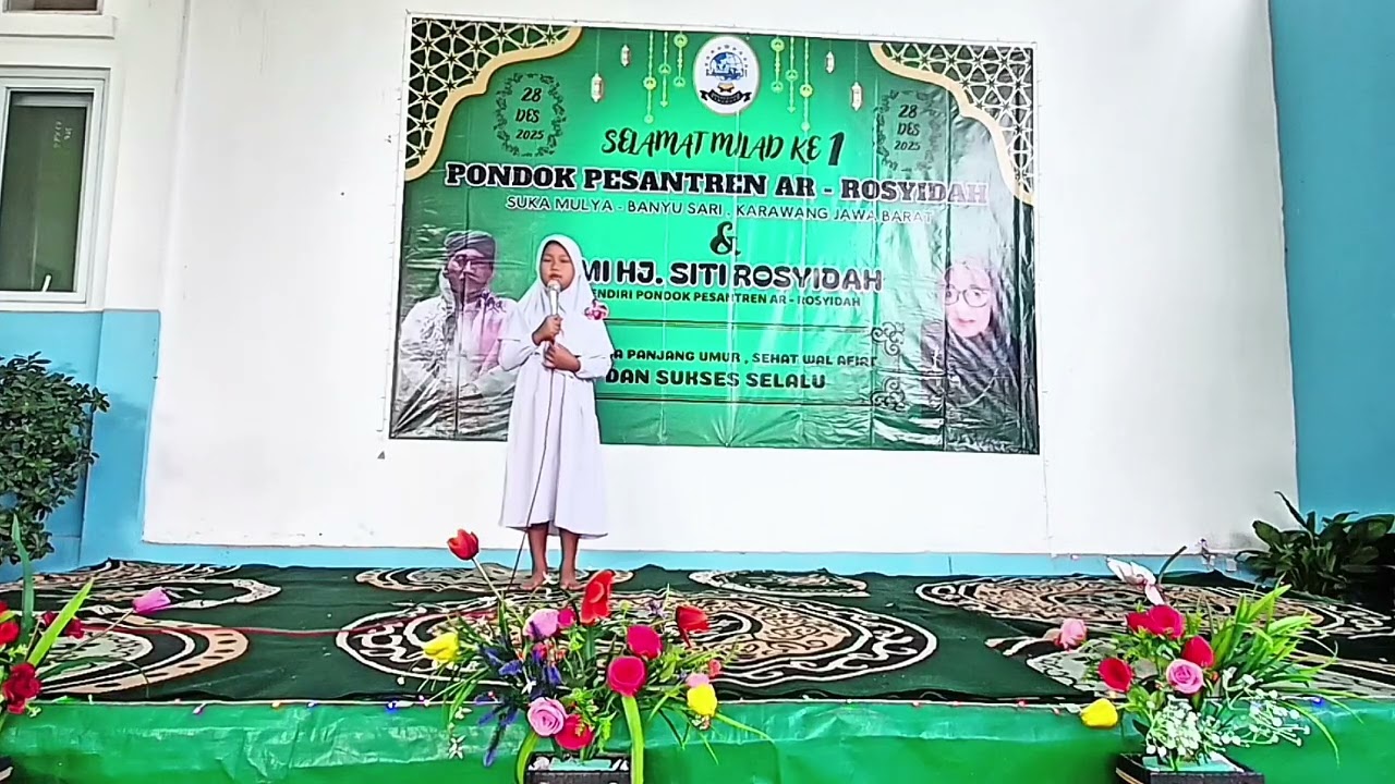 Penampilan Pidato Santri | Milad Pondok Pesantren Ar-Rosyidah ke-1