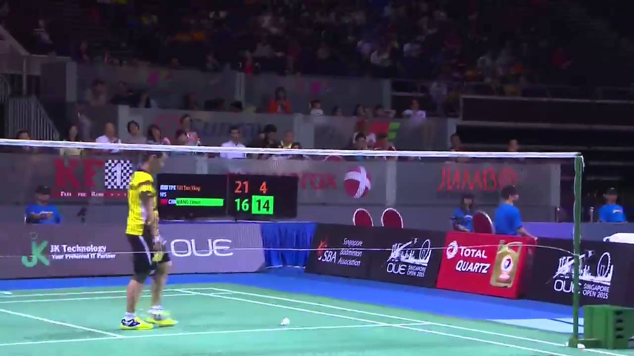 Tai Tzu Ying vs Wang Yihan | WS SF Match 3 - OUE Singapore Open 2015