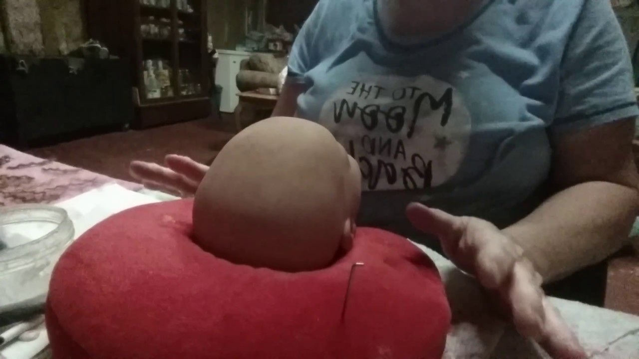 PART 1 OF APPLIED HAIR  REBORN/REALISTIC/LIFELIKE DOLL