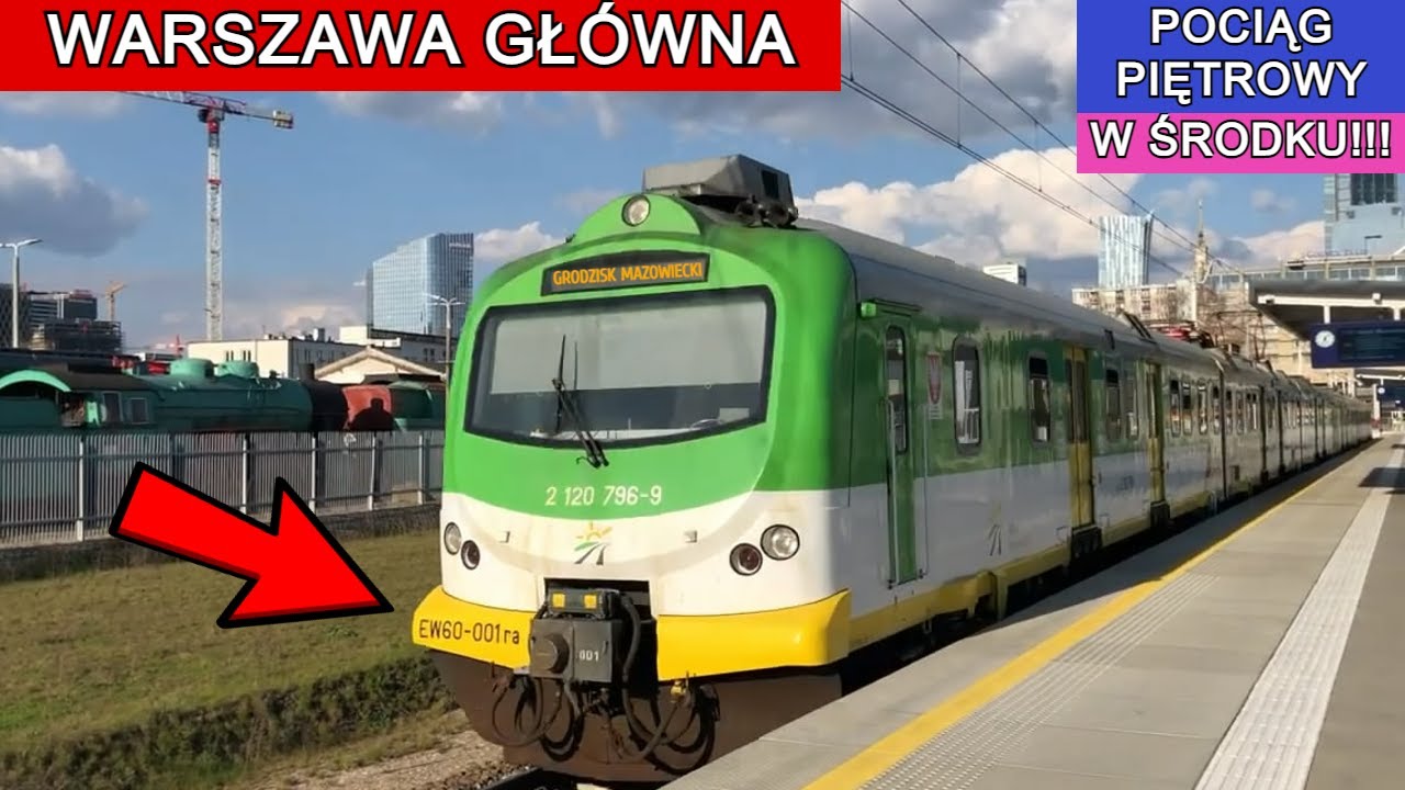 WARSZAWA GŁÓWNA POCIĄGI EW60 ZWIEDZAMY POCIĄG PIĘTROWY!
