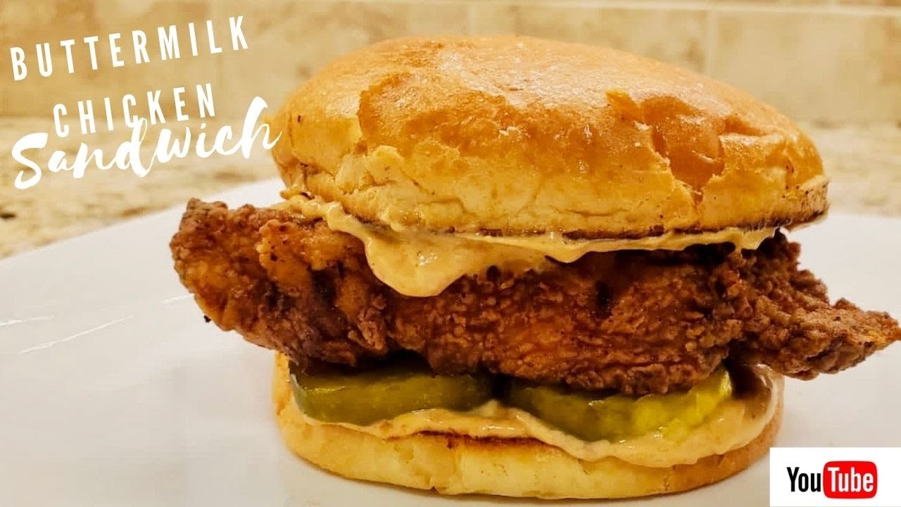 How to make Buttermilk Fried Chicken Sandwich/ Step by Step Recipe/#withme