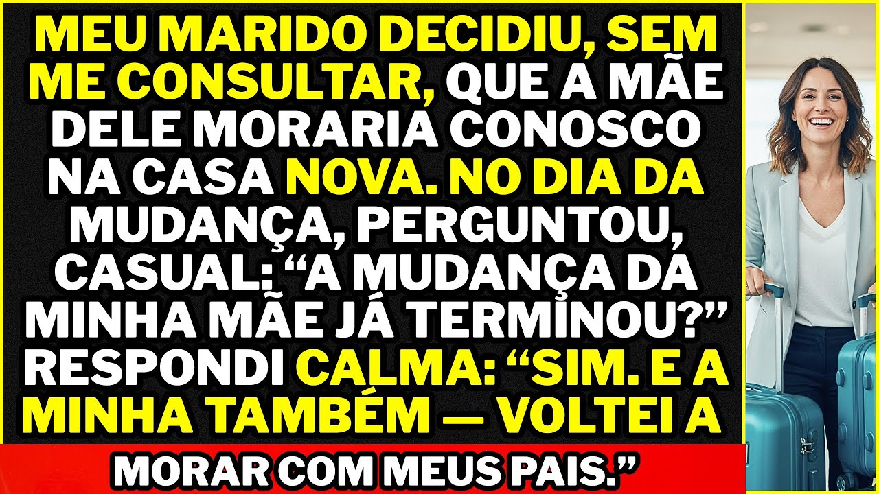 “Minha mãe vai morar aqui”, disse meu marido. Arrumei minhas coisas, fui embora e ela...