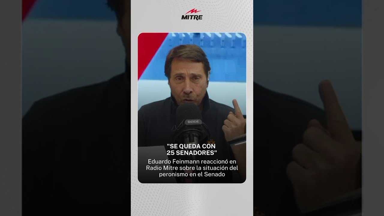 Eduardo Feinmann reaccion&oacute; en Radio Mitre sobre la situaci&oacute;n del peronismo en el Senado