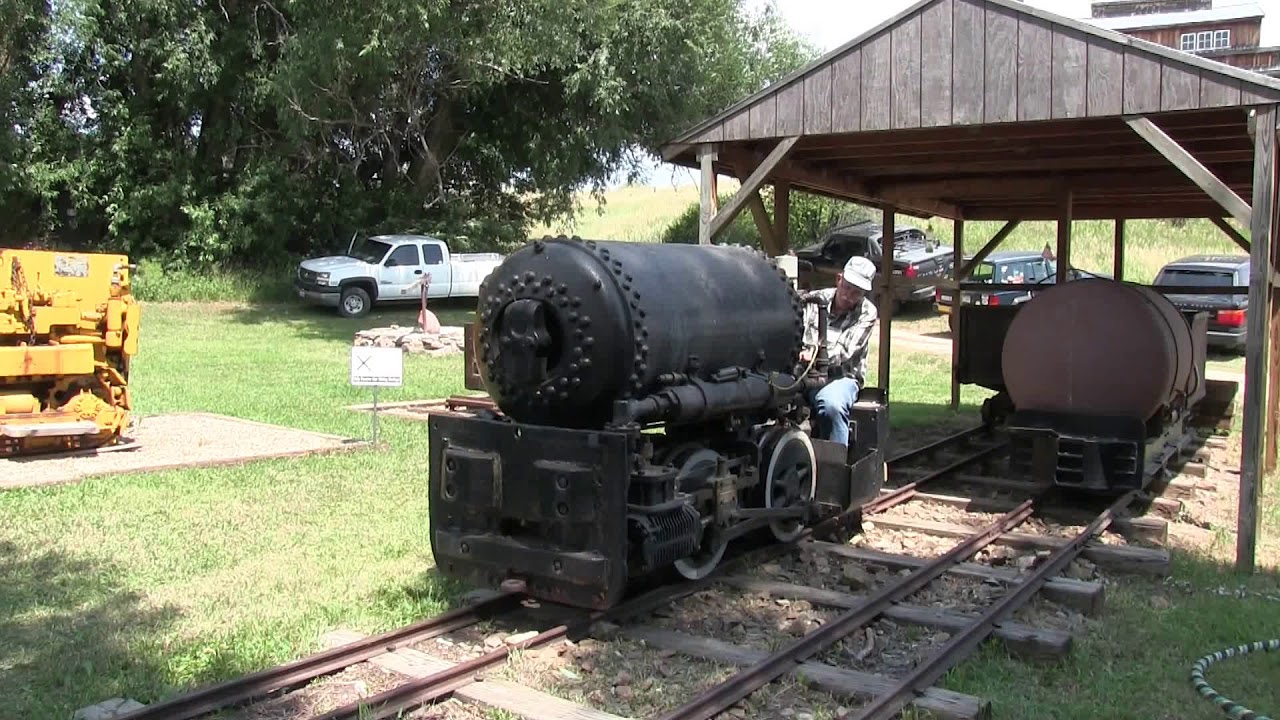 1906, HK Porter, Compressed air mine locomotive demonstration
