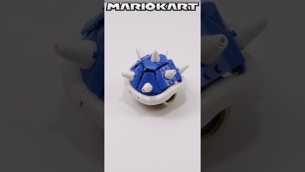 LEGO Mario Kart Blue Shell Stop Motion Build