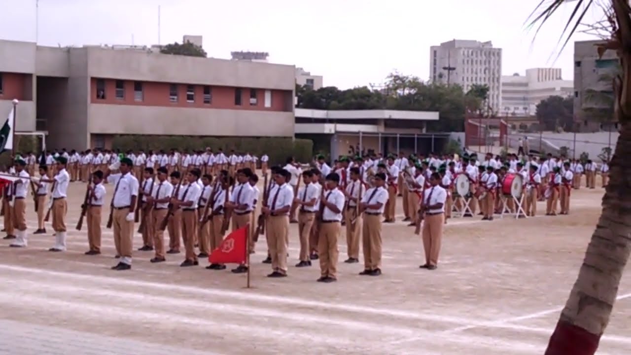 Pakistan National Anthem Played by Brass Band of School| Habib Public School Karachi