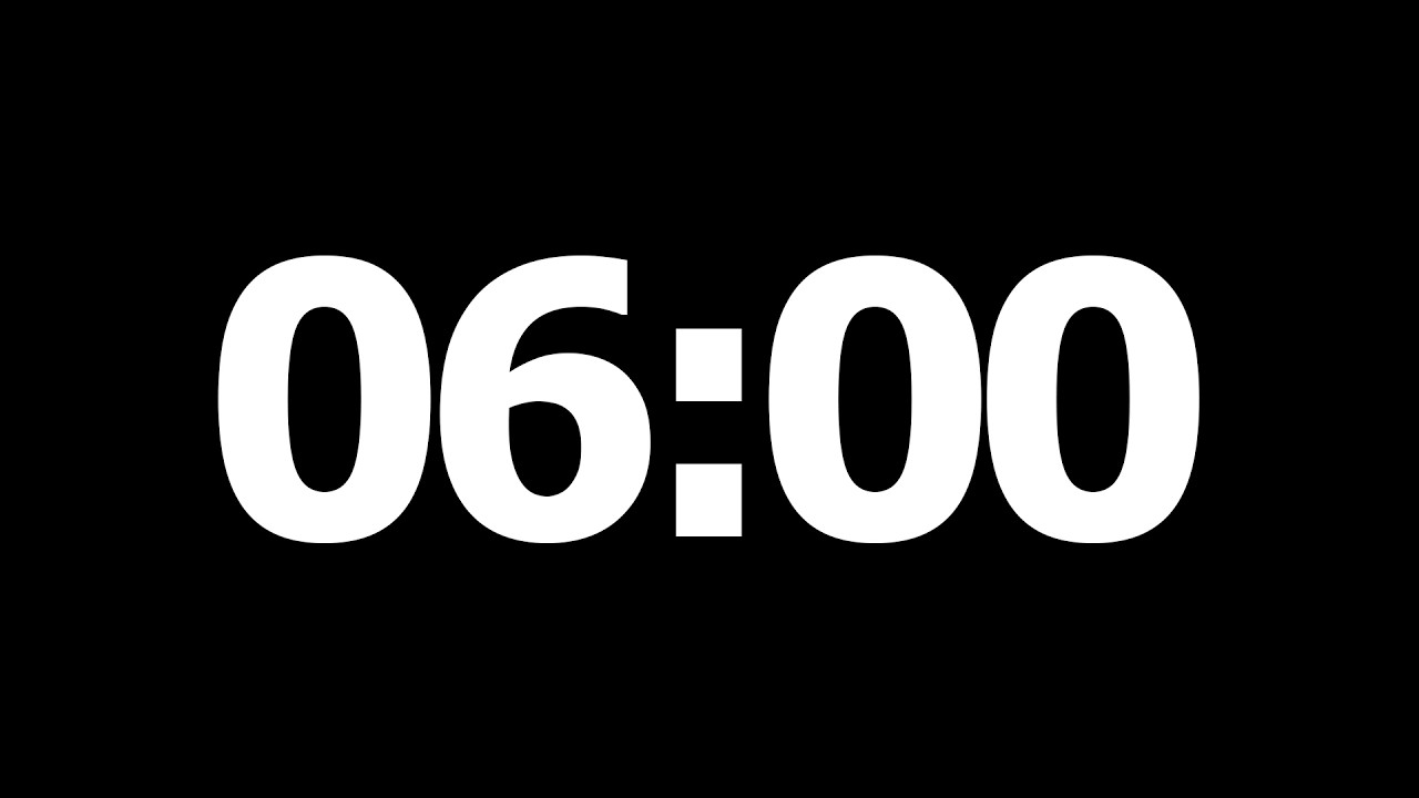 6 Minute Countdown Timer
