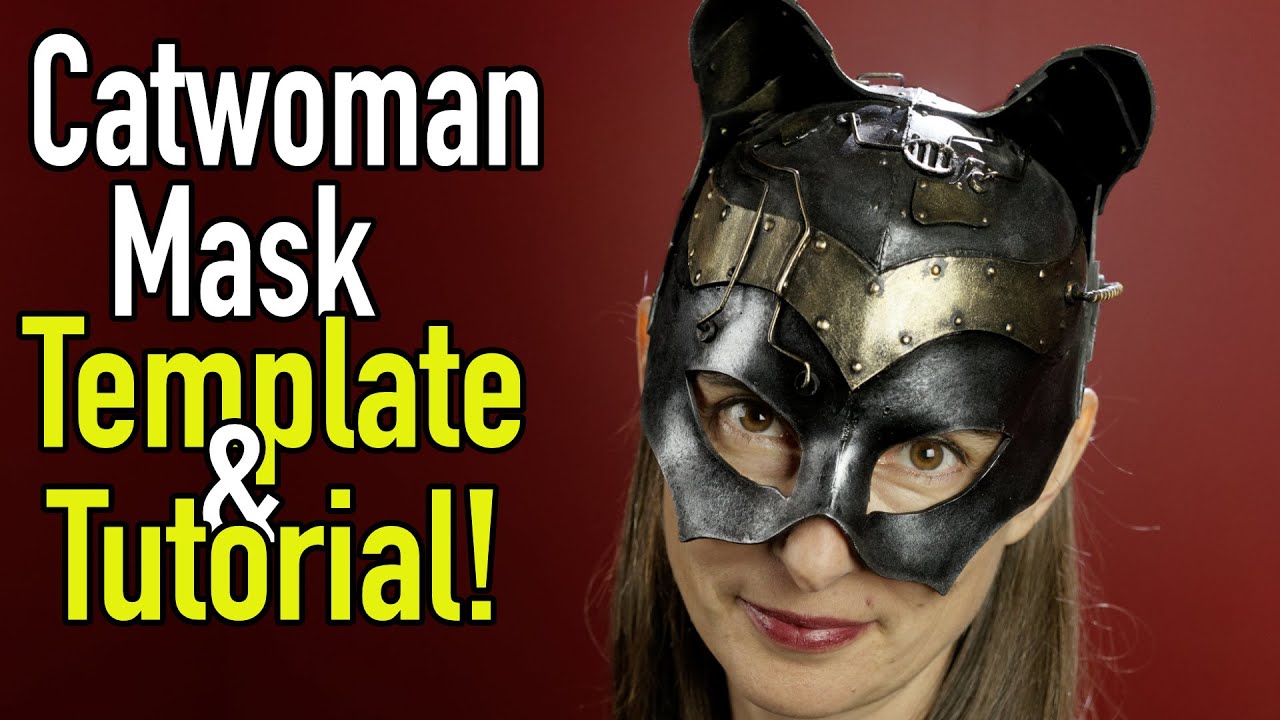 DIY Steampunk Catwoman Mask / Template for DIY Steampunk Style